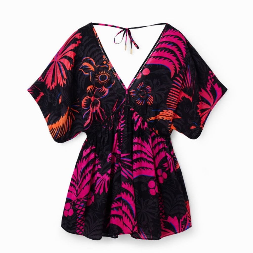 NWT Desigual Tropical Print Tunic - Picture 8 of 8